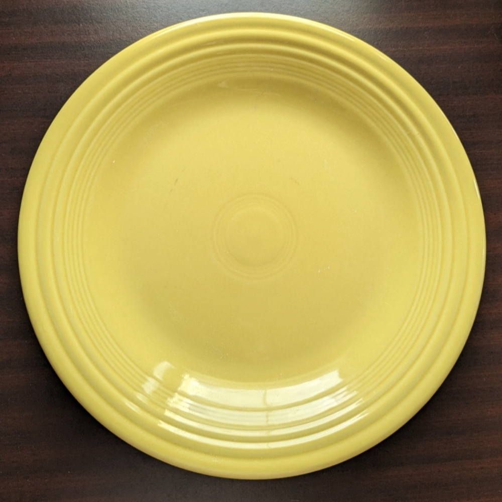 NWT Fiestaware light yellow dinner plate